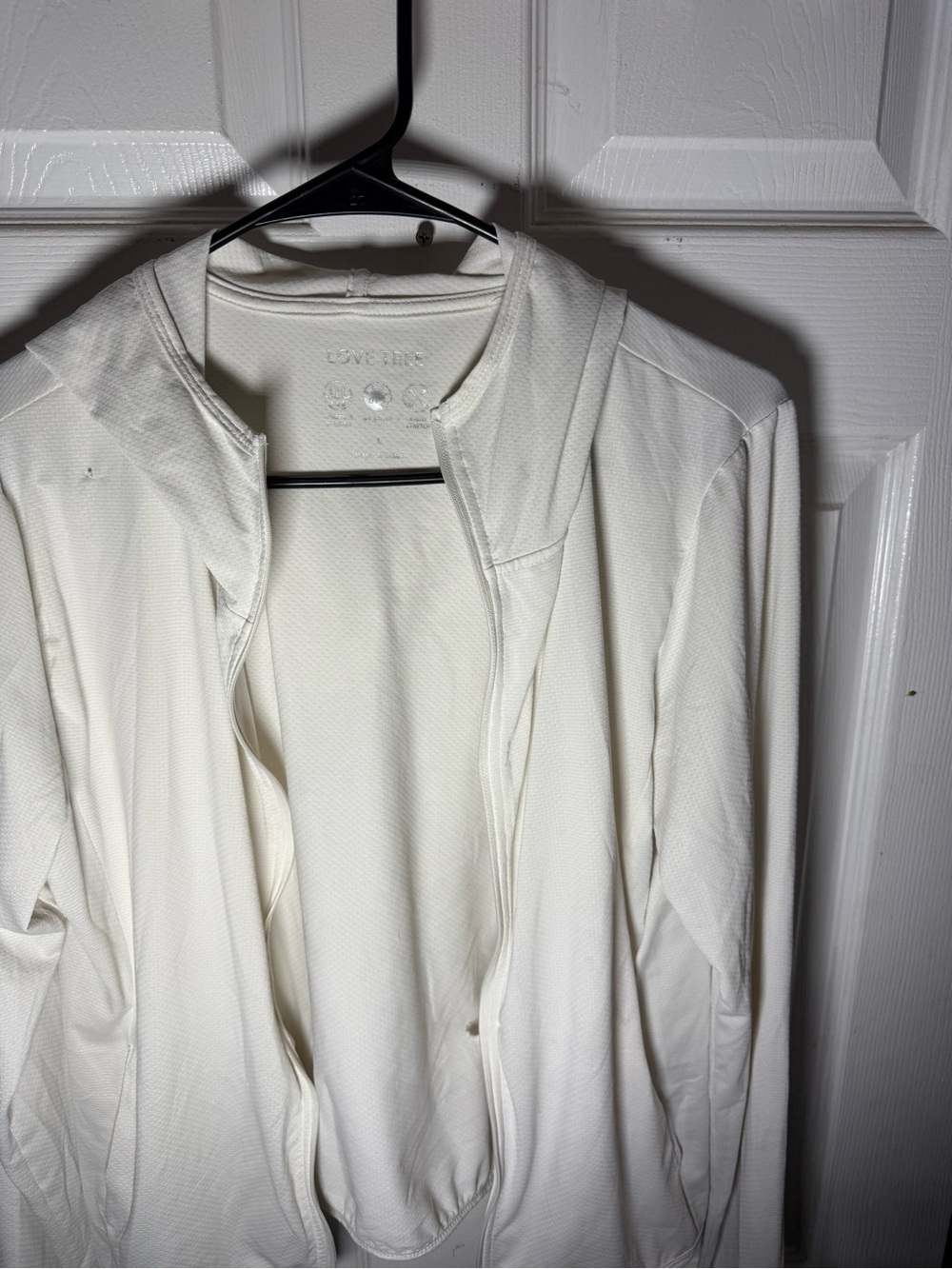 Lightweight Love Tree White Hooded Jacket - L